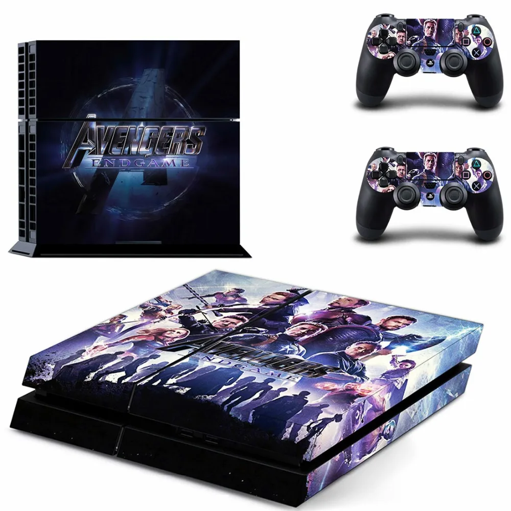 Мстители Endgame Железный человек паук PS4 Кожа Наклейка виниловая для консоли Playstation 4 и 2 контроллера PS4 наклейка КОЖА