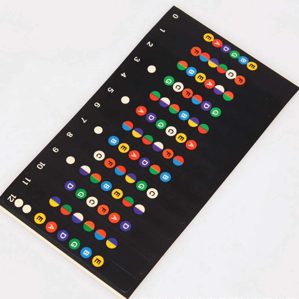 gitarre aufkleber gitarre griffbrett notizen etiketten aufkleber gitarre teile griffbrett fret decals akustische elektrische gitarre zubehör free