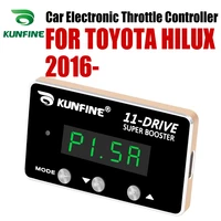 kunfine car electronic throttle controller racing accelerator potent booster for toyota hilux 2016 after tuning parts accessory