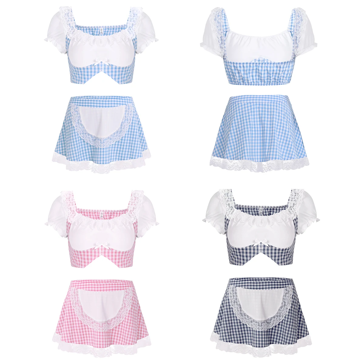 Женская симпатичная школьная форма в шотландском стиле сексуальное озорное