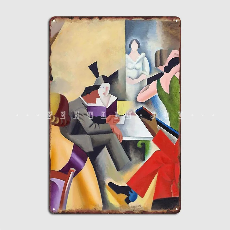 Деревянный Цыганский бар 1925, металлический знак, настенная пещера, декоративные таблички для гостиной, жестяной плакат