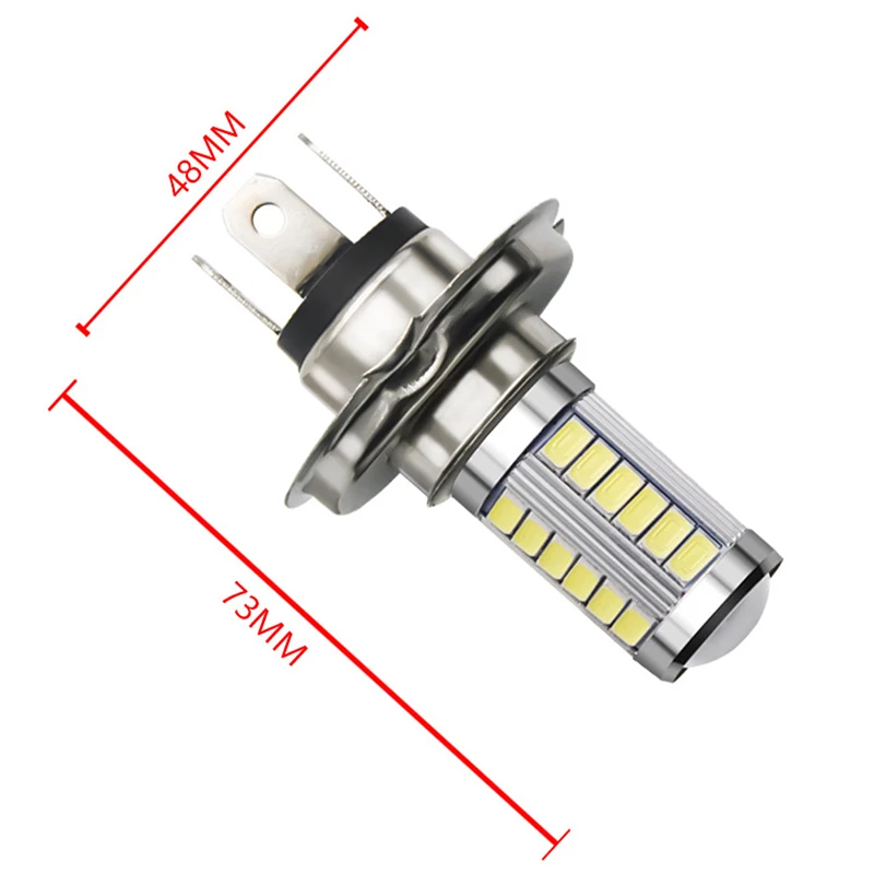 

1Pc H4 LED Lamp Car Headlight 33 SMD 5630 5730 Light Bulb Auto Automobile Fog Light