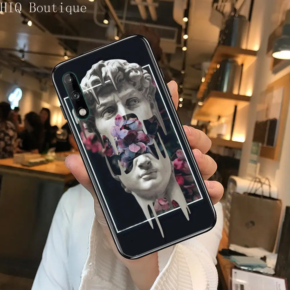 

Hard to break Clear Phone Case For Huawei Y 5 6 7 8 9 A P S Pro 2020 2019 Black Etui Coque Hoesjes Comic Fashion