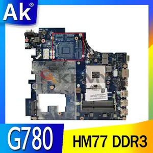 akemy for lenovo g780 la 7983p notebook motherboard qiwg7 la 7983p pga989 hm77 ddr3 100 test work free global shipping