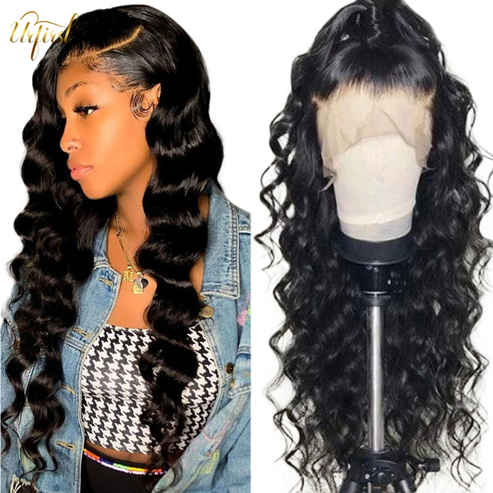 Loose Wave Wig Peruvian Human Hair Wigs For Black Women 13x6 Loose Deep Wave Lace Front Wig Transparent Lace Frontal Wig Remy