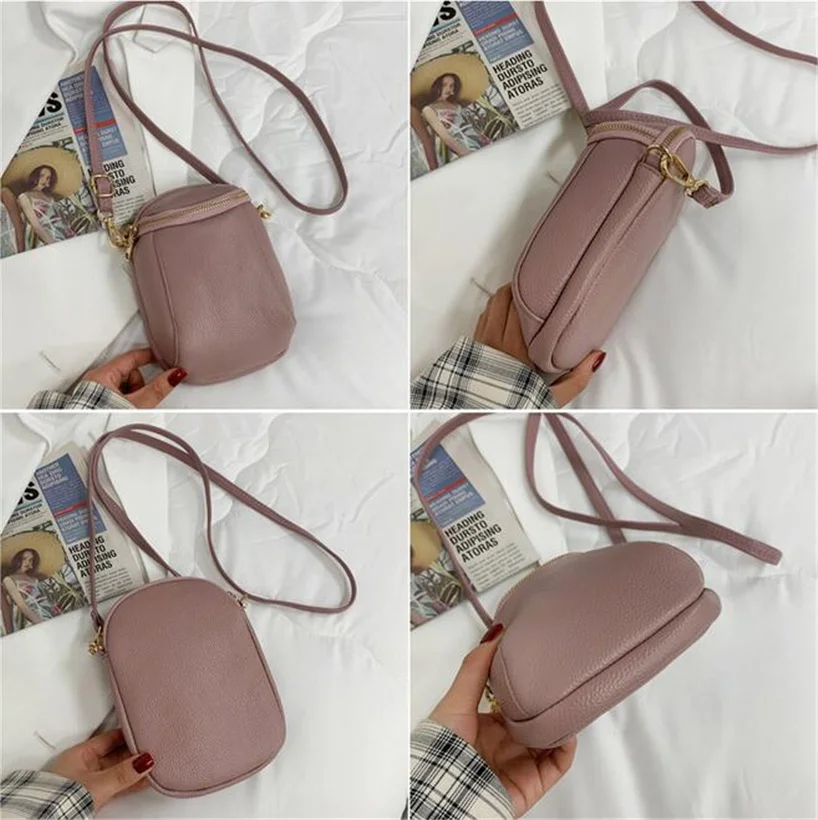 

Genuine Leather Real Fashion Women Bag High Quality Shoulder Bag Mini Women's Cross Body Messenger Bag Crossbody Purse