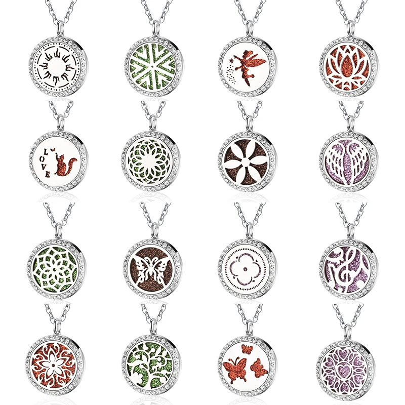 Духи Арома диффузор ожерелье высокое качество Кристальный медальон из