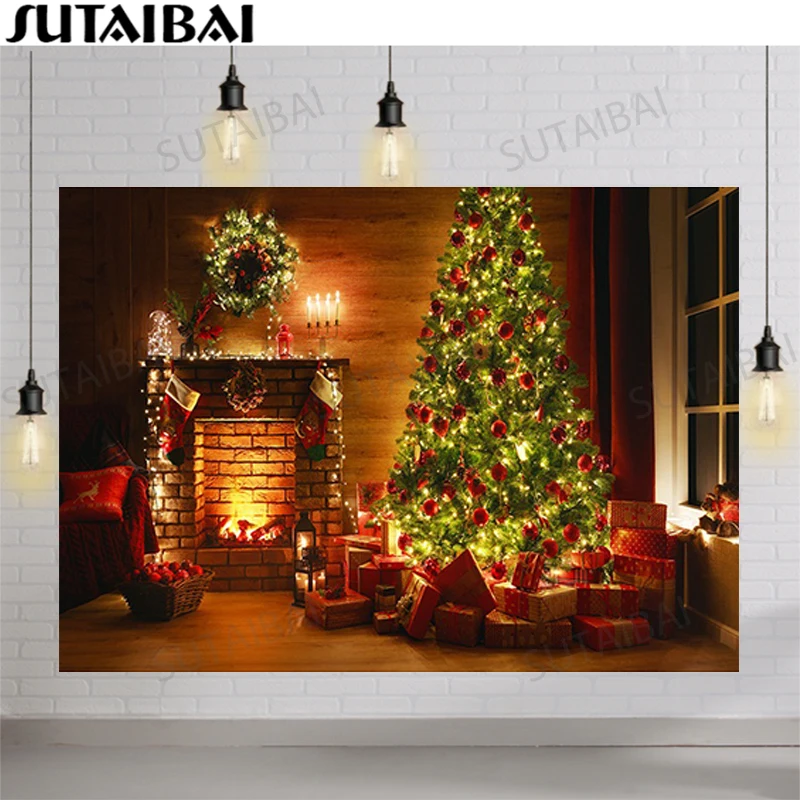 

Фон для фотосъемки с изображением рождественской елки