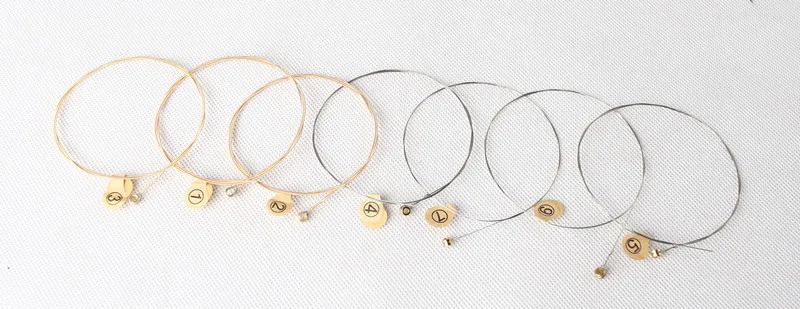 7-струнная линейная струна маленькая жесткая зеленая для музыкальных