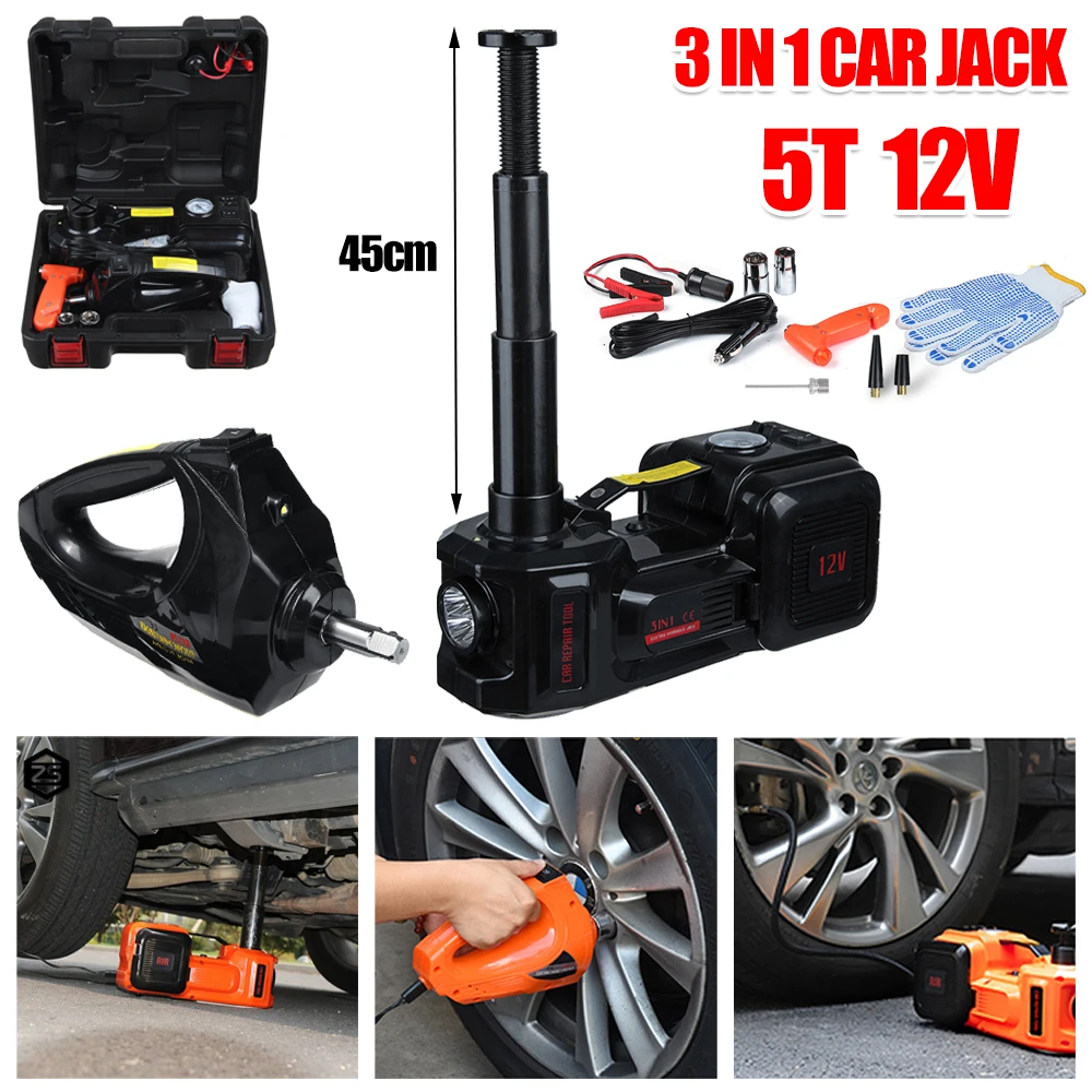 5T Автомобильный домкрат 12v электрический гидравлический для пола переносной