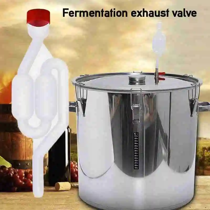 

Plastic One-way Brewing Valve With Lid Wine And Beer Fermentation Exhaust Valve