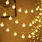 Светодиодная гирлянда, гирлянда из Гипсофилы, лампа с пузырьковыми шариками, праздничное освещение, гирлянда с аккумулятором и USB для помещения, рождественское и Свадебное украшение
