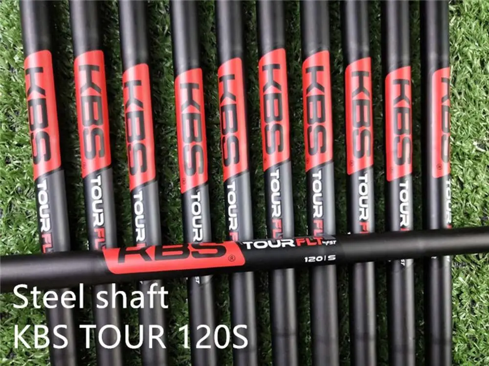 KBS TOUR FLY 120 S P7TW утюги для гольфа мужские P 7TW фрезерованные шлифовальные клюшки для гольфа набор железа 3456789P 8 шт. с чехлом для головы - Цвет: KBS TOUR FLY 120 S