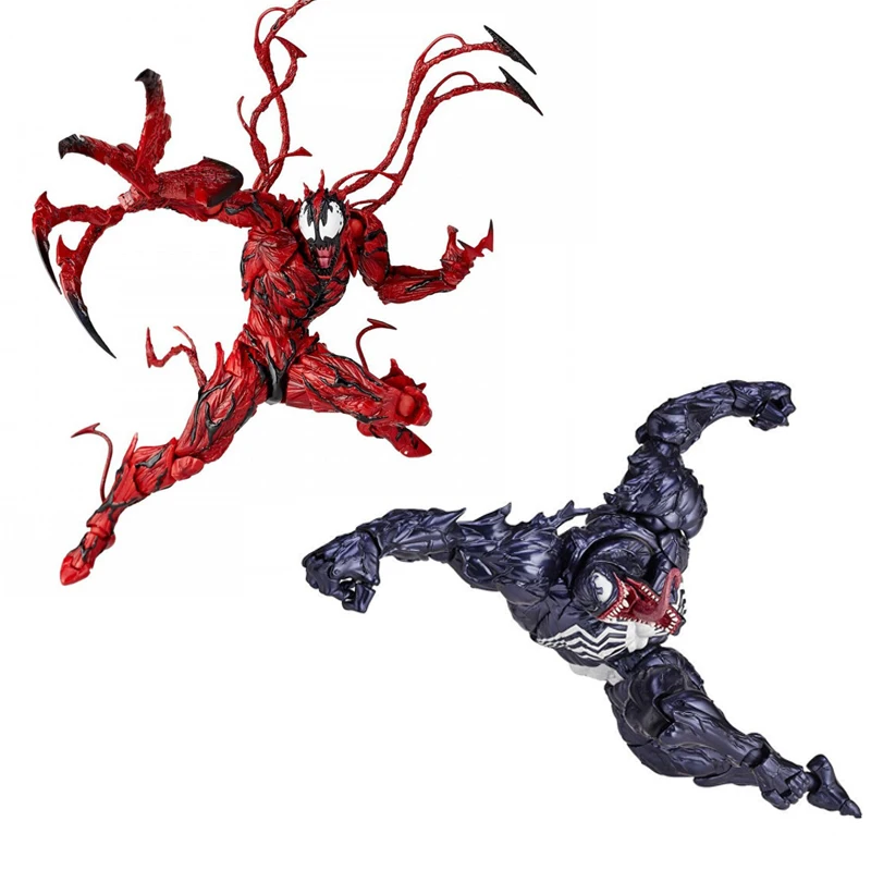 

Disney Venom Carnage Action Figure toy Changeable Parts Spiderman Figurine Statue Decoration Collectible Model Christmas Gift