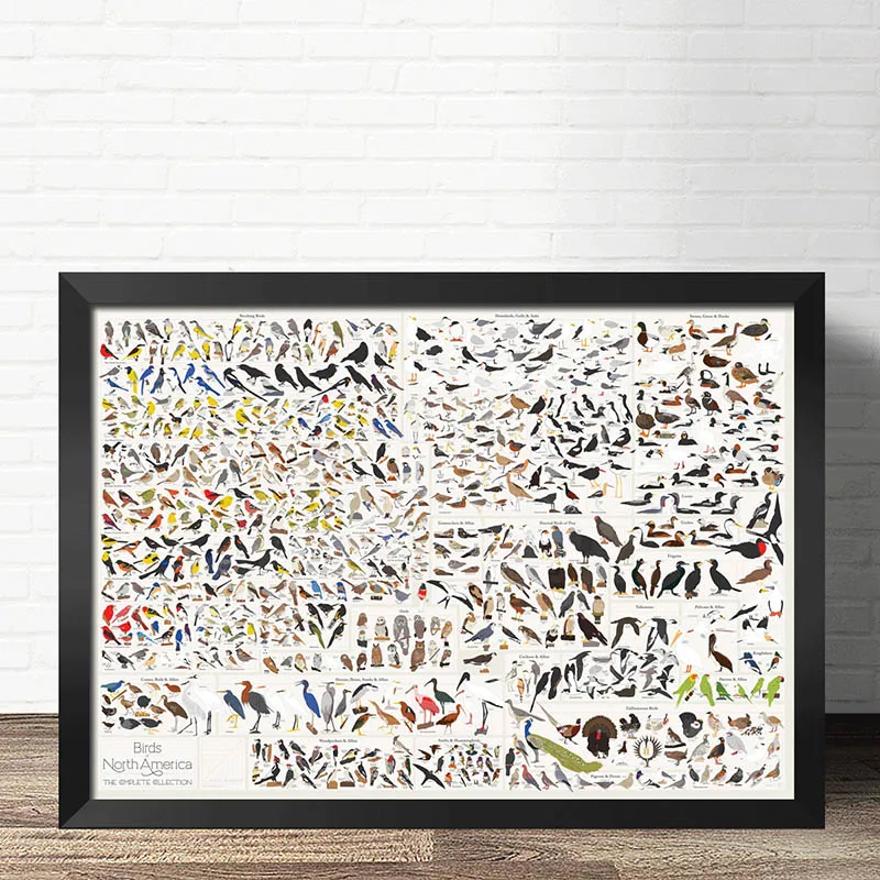 Холст для живописи печать скандинавский HD модульная фотографии птиц в саду видов