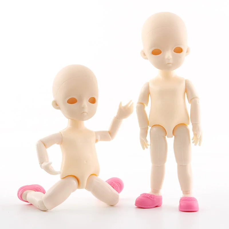 1/12 BJD куклы 13 шарниров подвижная Детская кукла лысая голова 16 см DIY оригинальные