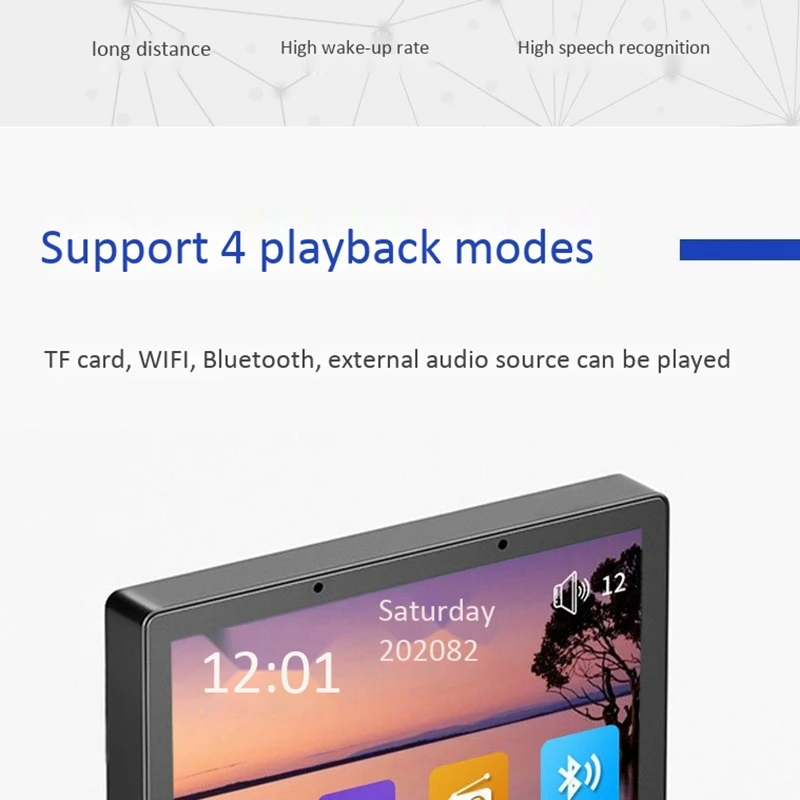 

Smart Home Background Music Host Bluetooth WIFI Tuya Smart Docking 4 Inch Full Contact Screen Controller