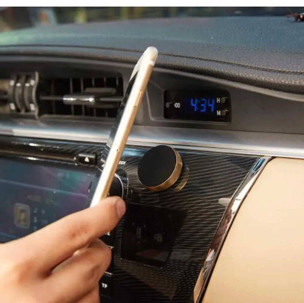 Мини Круглый Магнитный патч металлический универсальный автомобильный телефон