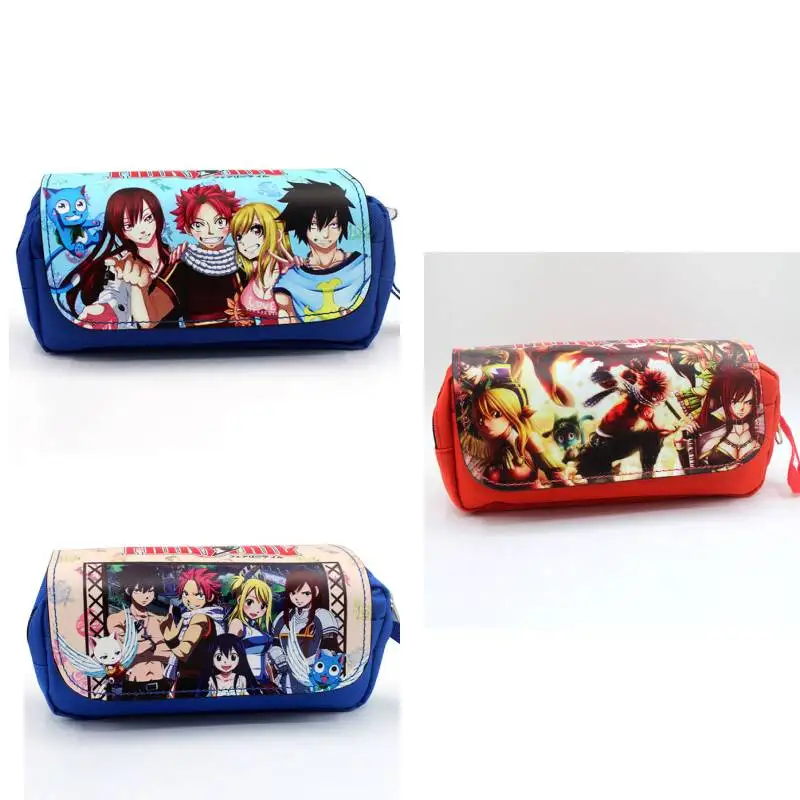 

Anime Fairy Tail Cosplay Pen Pencil Case Student School Stationery Box Cosmetic Makeup Bag Gift