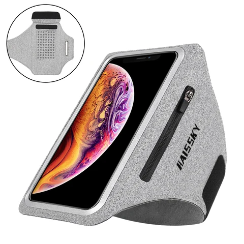 Спортивные повязки на молнии для Airpods Pro, ремешок, Ручной Чехол для iPhone 12, 11 Pro Max, XS, XR, 7, 8 Plus, повязка на руку для Samsung S21 + - изображение