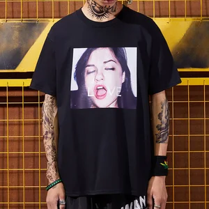 Футболка мужская с надписью Hello Love, забавная тенниска с коротким рукавом для влюбленных, Повседневная рубашка в стиле Харадзюку, хип-хоп