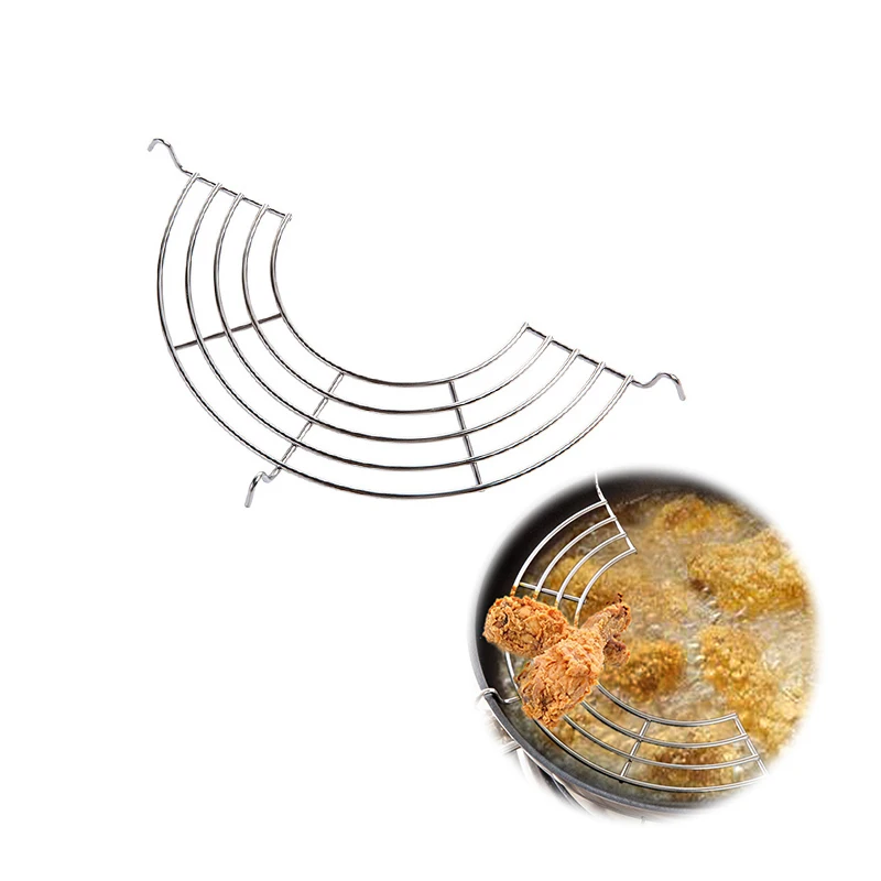 Нержавеющая сталь отпариватель для слива масла полукруглый овощи жареные