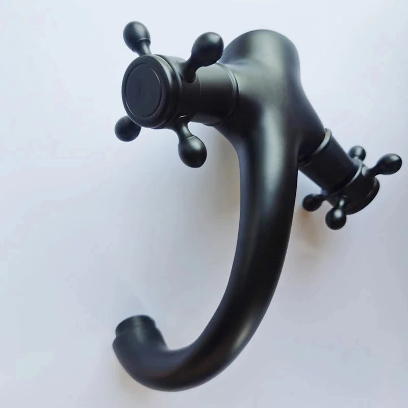 Solid Brass Bronze Double Handle Control Antique Faucet Deck Mounted Kitchen Bathroom Basin Mixer Tap Robinet Copper Black | Обустройство