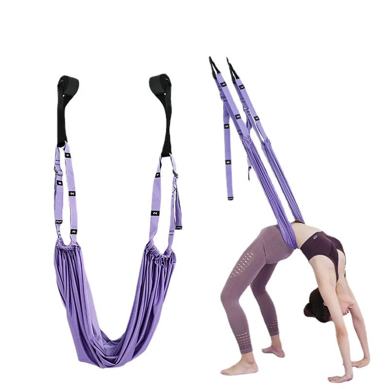 

Aerial Yoga Rope Stretch The Leg Splits Practic Elastic Stretch Bar and Bends Down To Stretch Yoga Handstand Training Device