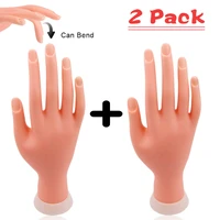practice hand for manicure nail hand training model flexible movable prosthetic soft fake nail printer manicure nails tool