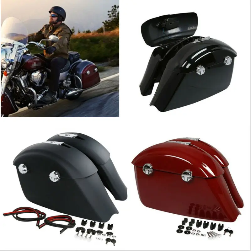 Электронная защелка для багажника сумки-седла мотоцикла индийского вождя темная