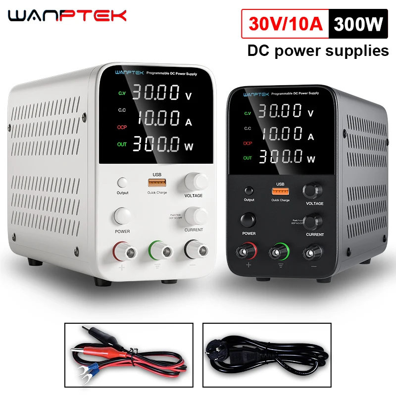 Регулируемый лабораторный источник питания постоянного тока Wanptek с USB 30 в 10 А