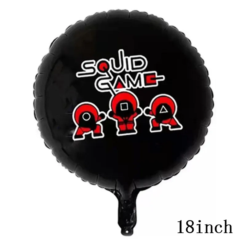 Воздушные шары из фольги в виде игры кальмар | Дом и сад