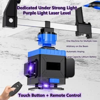 laser level 12 lines powerful purple laser beam self leveling 360%c2%b0 horizontal vertical for diy woodworking construction decorate