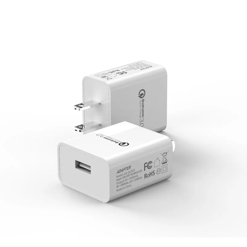USB зарядное устройство Quick Charge 3,0 Us Plug Qc 3,0 18 Вт зарядное устройство для samsung huawei sony Hp lenovo Xiaomi 3 4 4C 5 5S Plus 6 8 Mix2 Mix2S