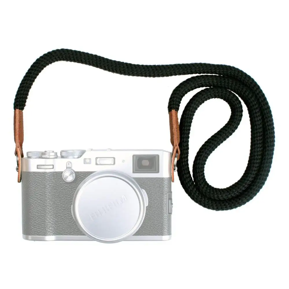 

Universal 100cm Cotton Rope Camera Neck Strap Vintage Shoulder Strap Leather For Sony Canon Fuji Nikon Olympus Pentax Camera