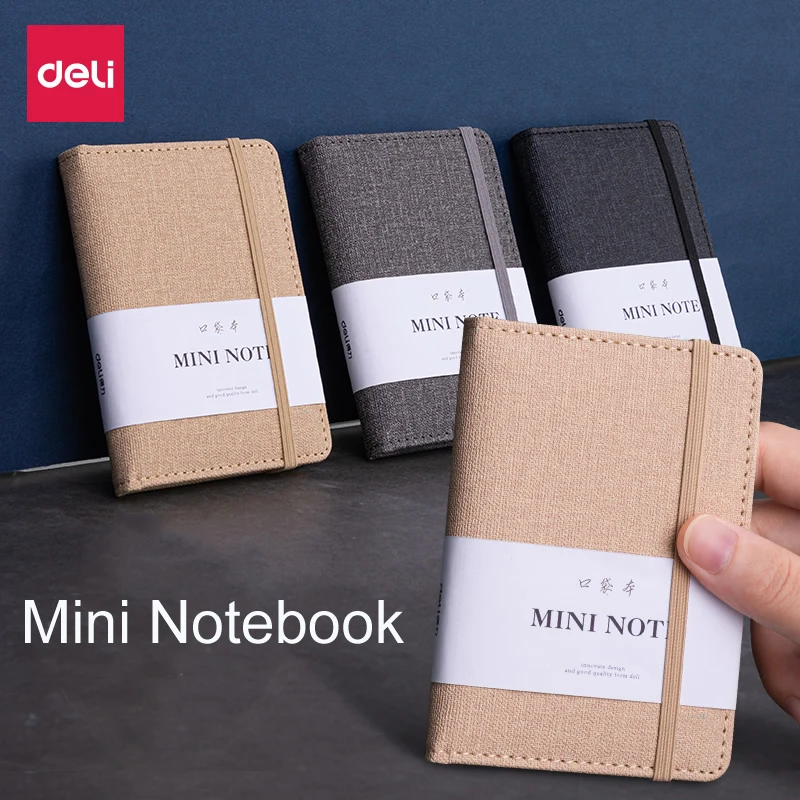 Deli Mini Moboteek A7 A6 карманный планировщик Еженедельный Блокнот Журнал 96 листов для записей 2022 блокноты канцелярские принадлежности Школьные офисные принадлежности - изображение