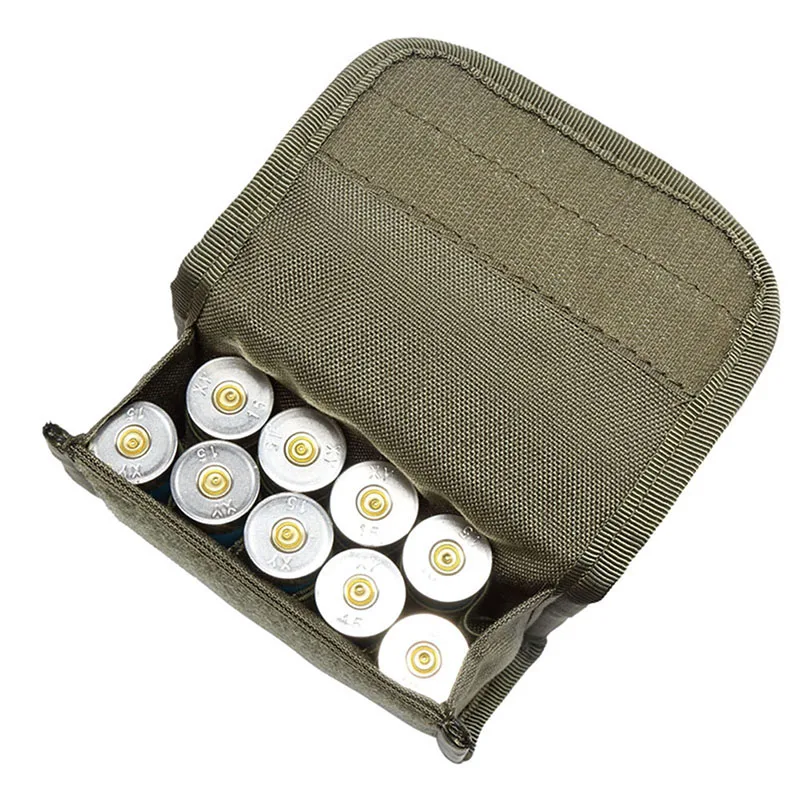 

Tactical 10 Rounds Shotshell Reload Holder Molle Pouch for 12 Gauge/20G Magazine Ammo Round Cartridge Holder Tactical Pouch hs