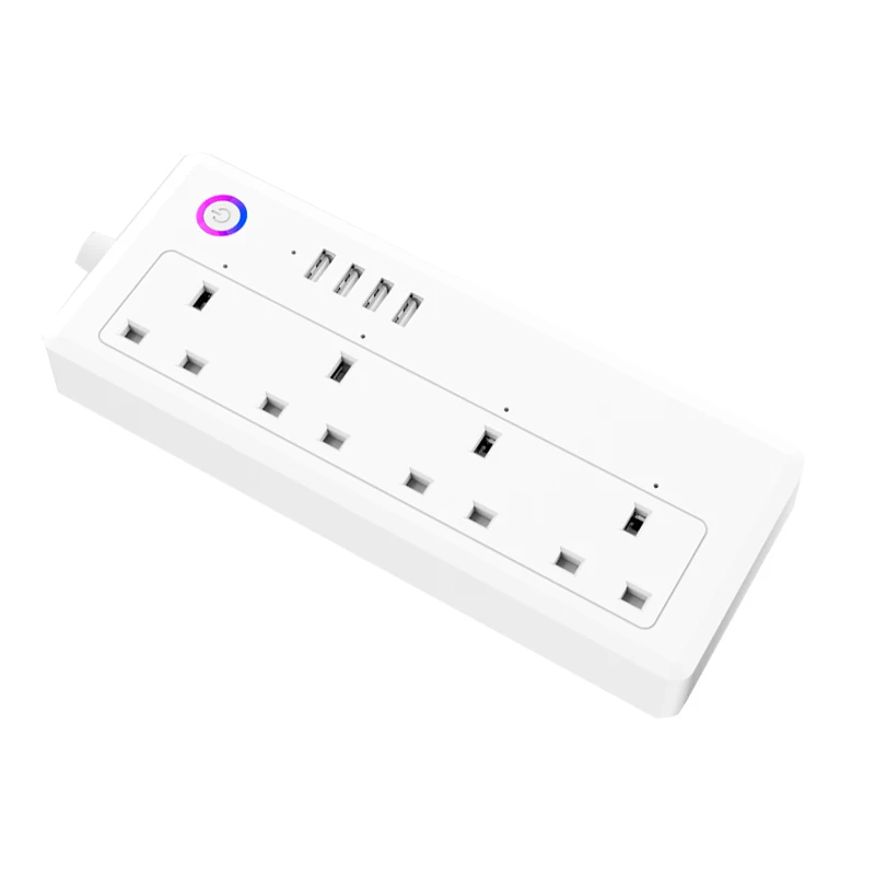 Lonsonho Tuya мульти Wifi смарт Мощность удлинитель розетка USB ЕС Великобритания США