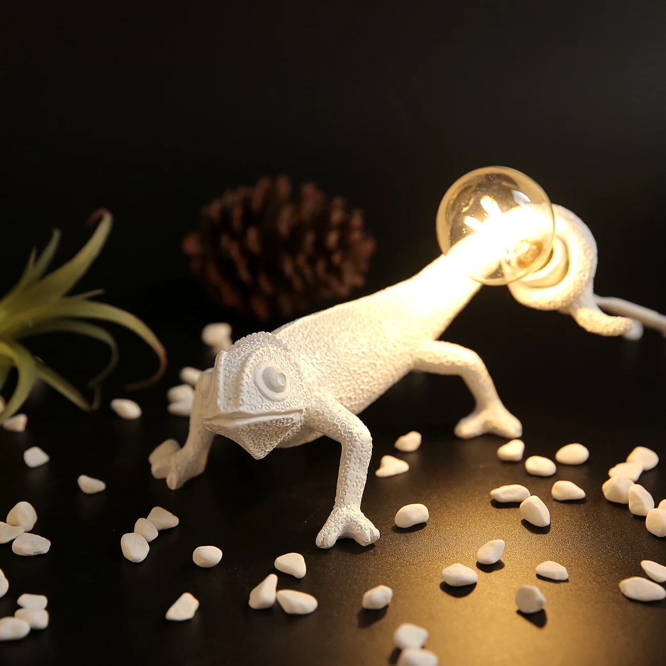 Ночник seletti lizard скандинавский светодиодный светильник из смолы с животными
