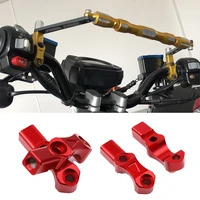 22mm universal handlebar fixed clamps cnc aluminum alloy motorcycle decoration parts spreading semi circle brake pump clamp bar