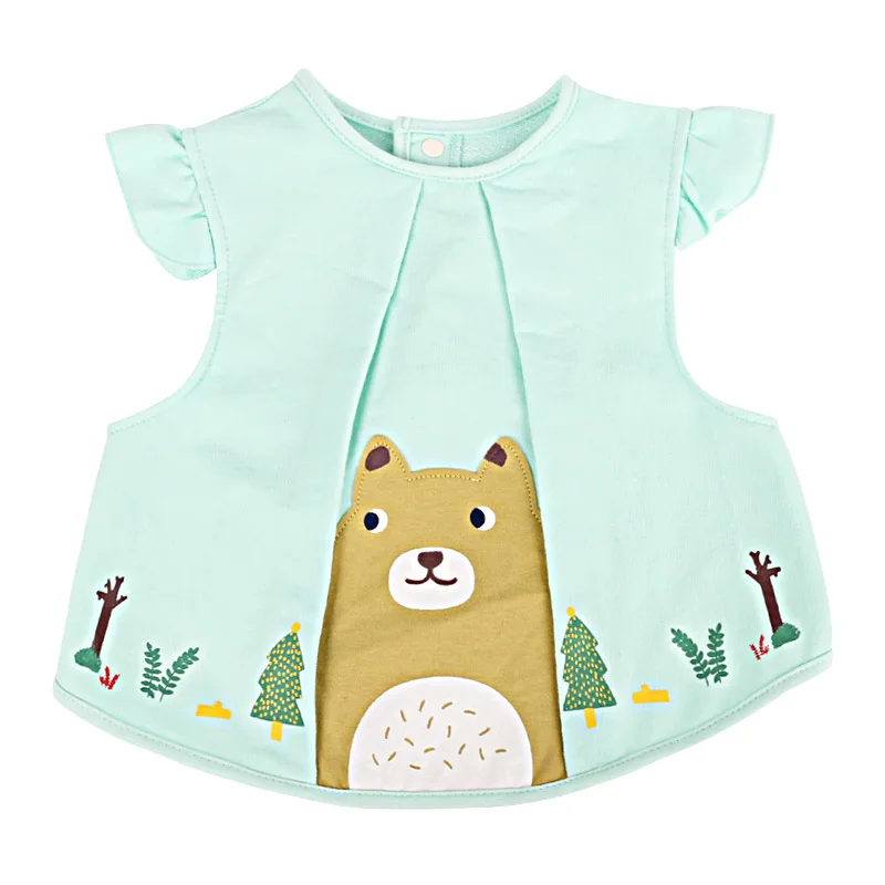 

Cute Comfortable Double Layer Fabric Waterproof Baby Bib