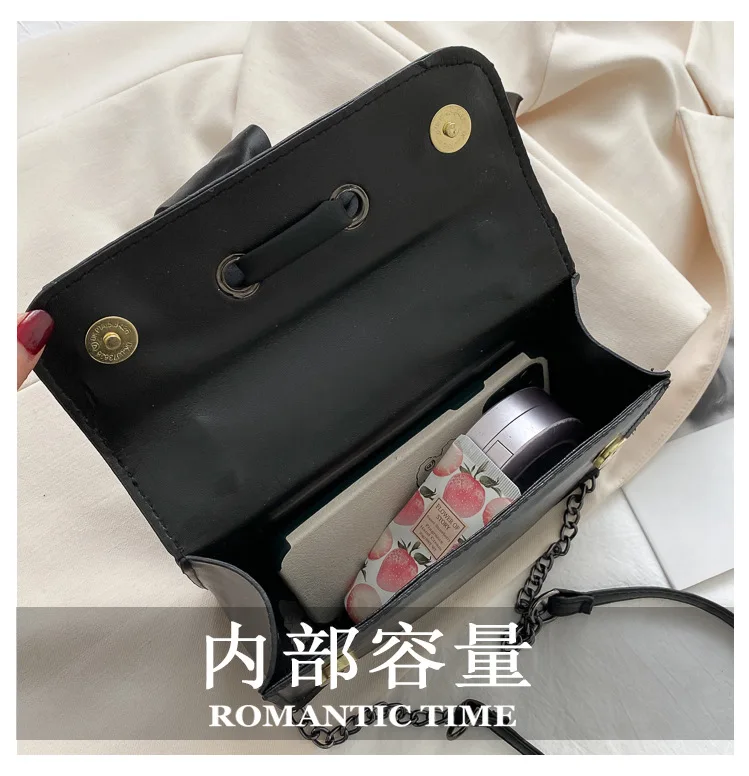 Модная сумка через плечо с бантом и цепочкой стильные сумки-мессенджеры женские