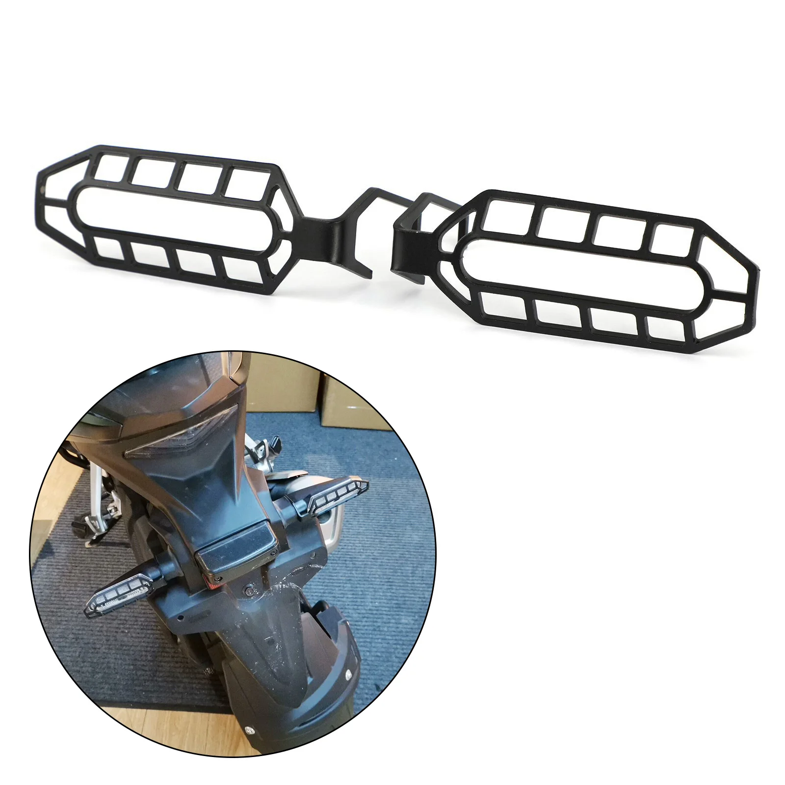 

Areyourshop fit for Honda CB500X 2019-2020 Motorcycle Rear Turn Signal Light Guard Cover Motorbike Accessories Parts