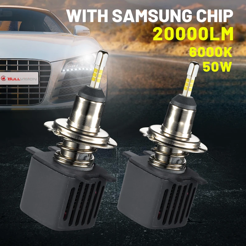 

H1 H4 H7 светодиодные фары 360 лм 12 В H8 H9 H11 автомобильные лампы 9006 для автомобиля с чипом Samsung HB4 9005 HB3 универсальные лампы