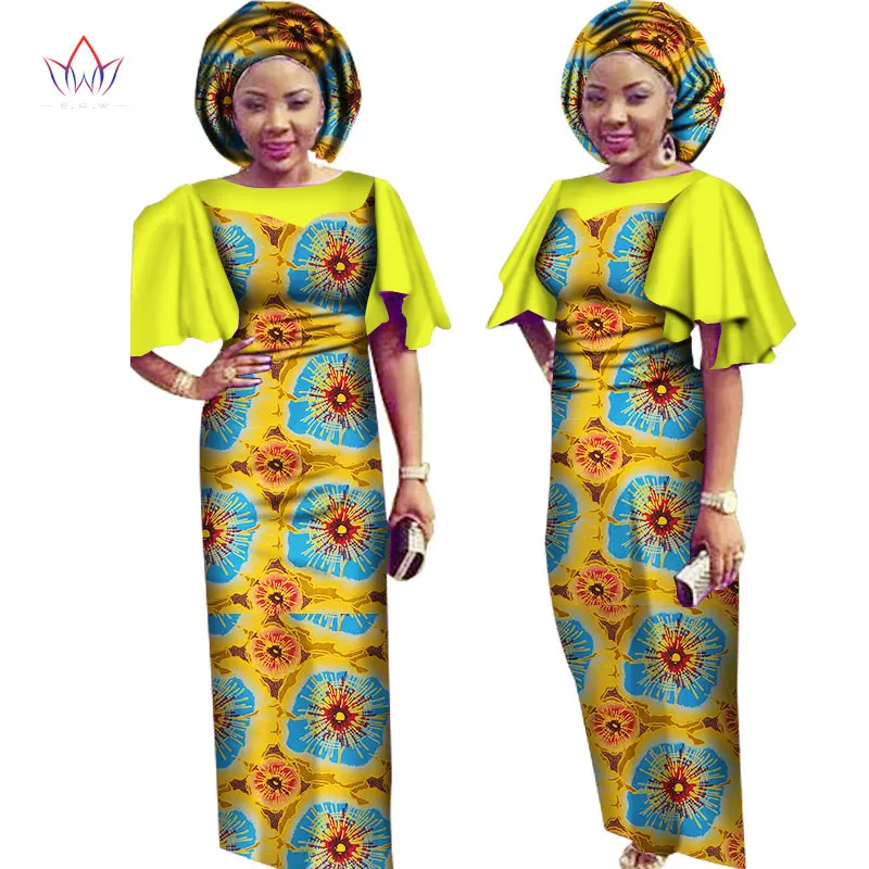 Платье с принтом в африканском стиле макси платья традиционная Женская одежда