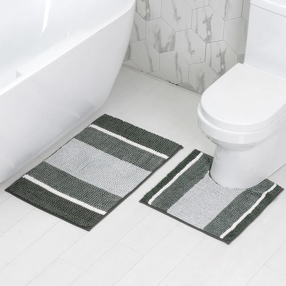 Прямая поставка мягкий коврик для ванной 2 шт./компл. туалетный домашний ног