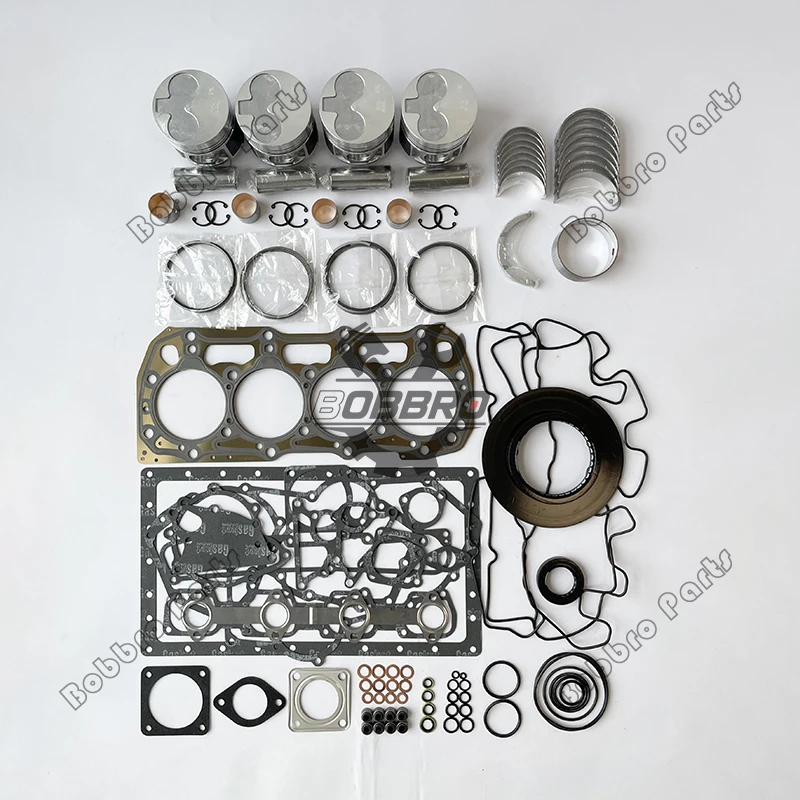 

N844 N844L Overhaul Rebuild Kit Fot Shibaura Diesel Engine Fit Tractor D40 DX40 T2310 TC40 Loader L160 LS160