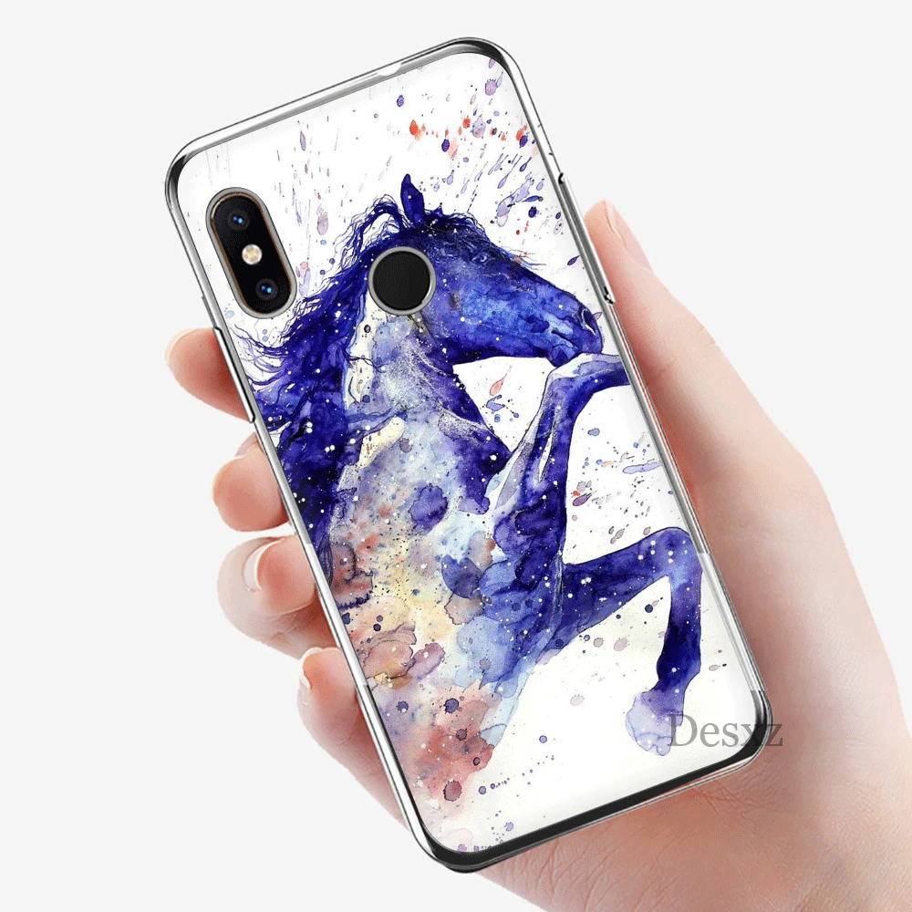 Мобильный телефон чехол для Xiaomi Redmi GO 7 S2 4A 4X 5 5A Plus 6 6A 7A K20 Pro защитный акварельная