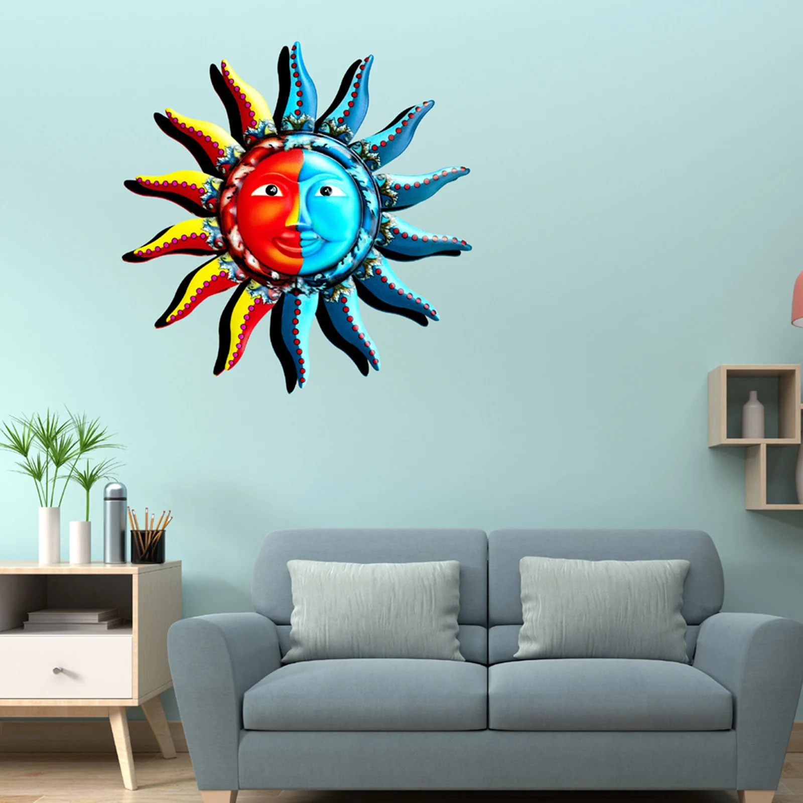 

Настенная 3D скульптура с изображением небесного солнца для дома, спальни или улицы