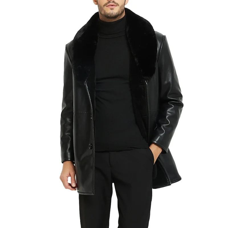 Зимние мотоциклетные мужские кожаные куртки ветровки Куртки из искусственной